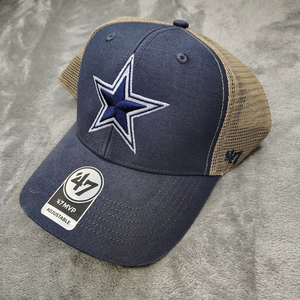 '47 Brand‎ Dallas Cowboys NFL Blue MVP Adjustable Snapback Mesh Trucker Hat Cap